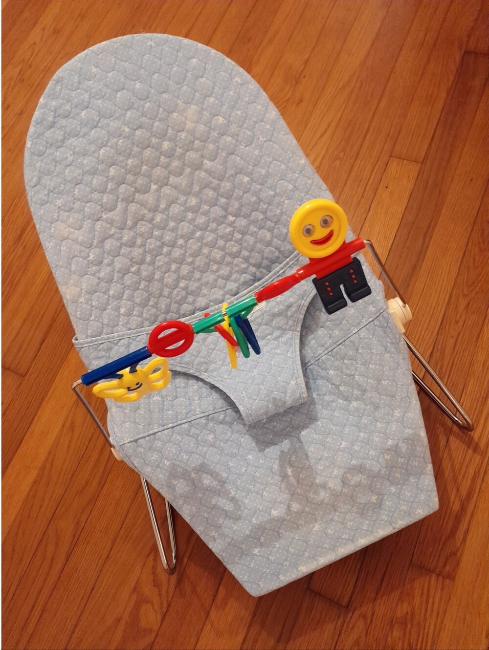 Vintage 90s Summer Infant Playtime Bouncer Seat with Toy Bar Stars Retro